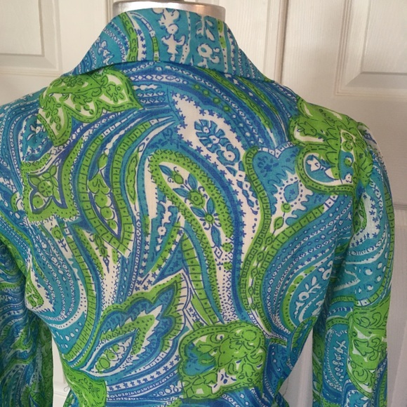 Vintage Leslie Fay voile spring dress size 10-12 - Picture 5 of 7